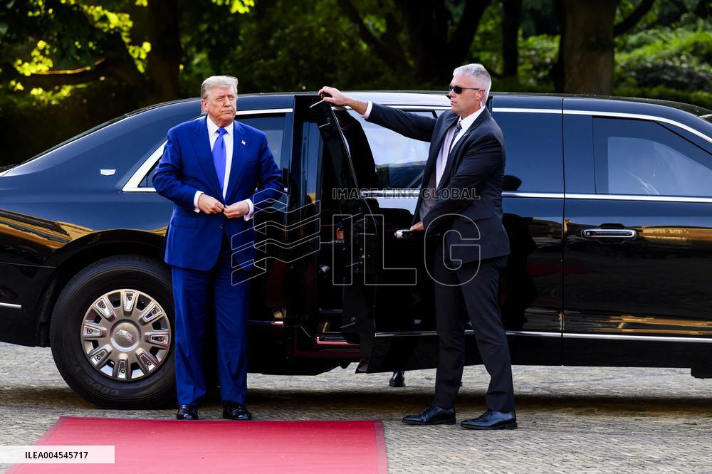 NATO Summit - Arrival of Guests for Dinner at Huis ten Bosh Palace, Den Haag, The Netherlands