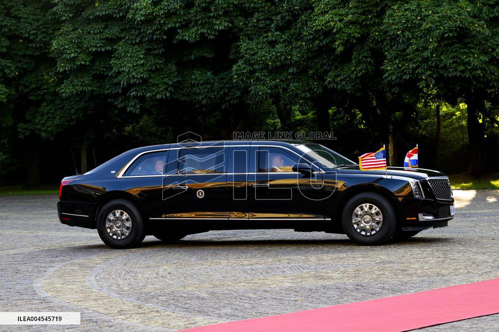NATO Summit - Arrival of Guests for Dinner at Huis ten Bosh Palace, Den Haag, The Netherlands