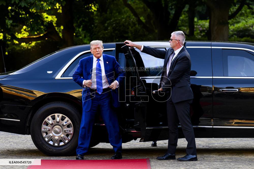 NATO Summit - Arrival of Guests for Dinner at Huis ten Bosh Palace, Den Haag, The Netherlands