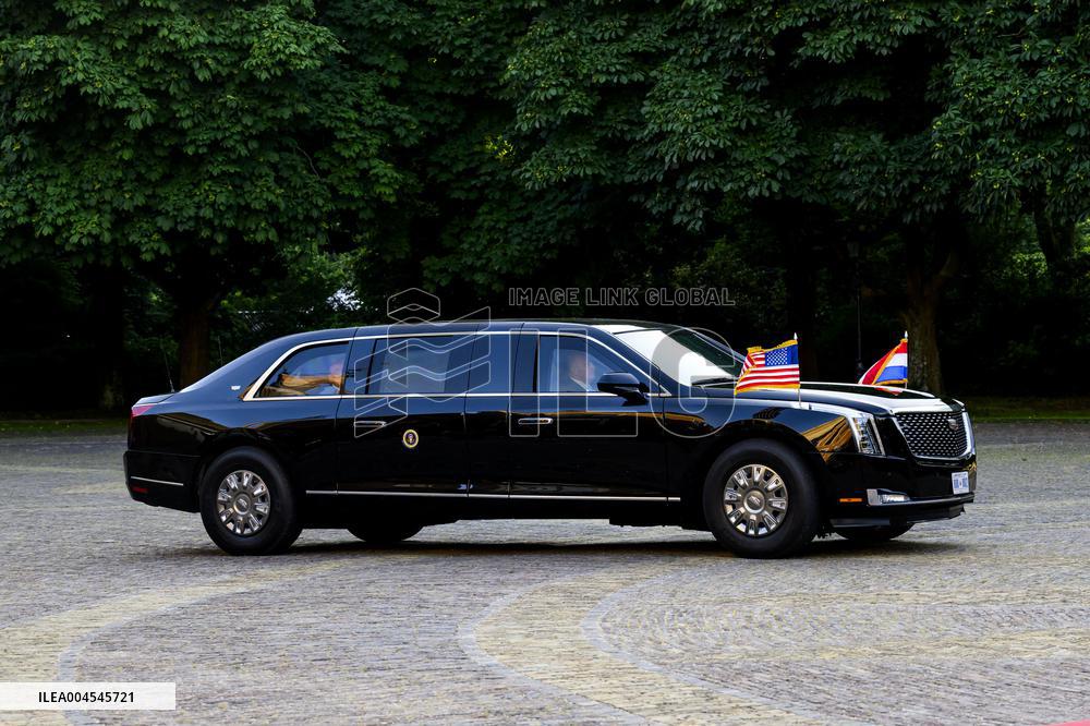 NATO Summit - Arrival of Guests for Dinner at Huis ten Bosh Palace, Den Haag, The Netherlands