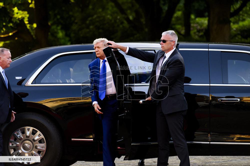 NATO Summit - Arrival of Guests for Dinner at Huis ten Bosh Palace, Den Haag, The Netherlands