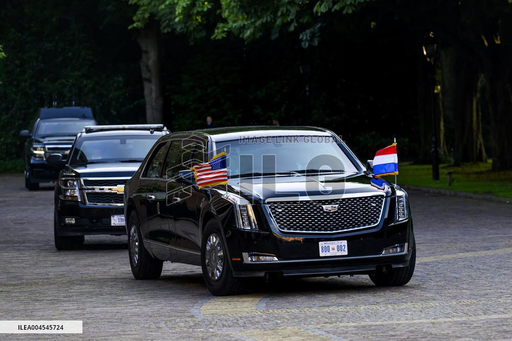 NATO Summit - Arrival of Guests for Dinner at Huis ten Bosh Palace, Den Haag, The Netherlands