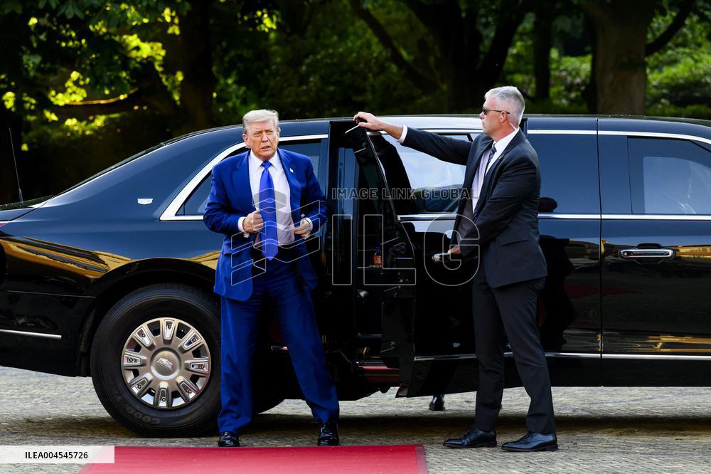 NATO Summit - Arrival of Guests for Dinner at Huis ten Bosh Palace, Den Haag, The Netherlands