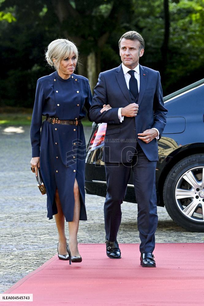 Macron Arrives for NATO Summit Dinner - The Hague