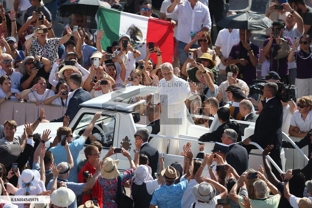 Pope Leo XIV Presides Over the Audience on Wednesday - Vatican