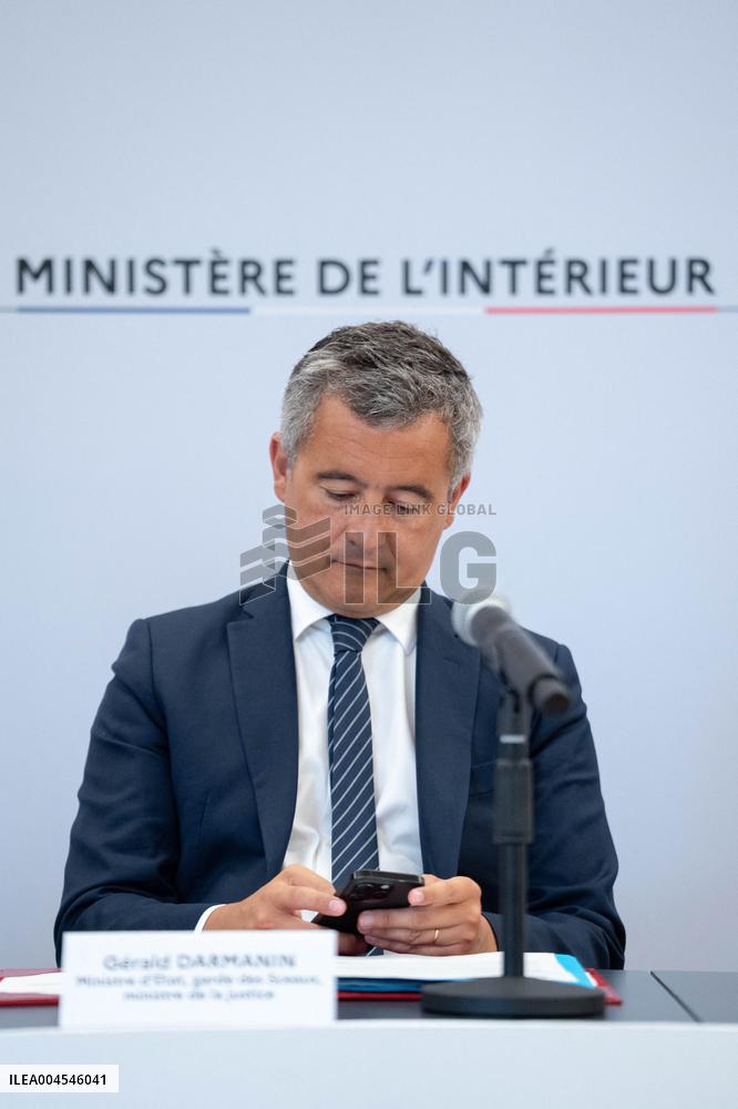 Signing of the agreement between the French government and the Professional Football League (LFP) - Paris AJ