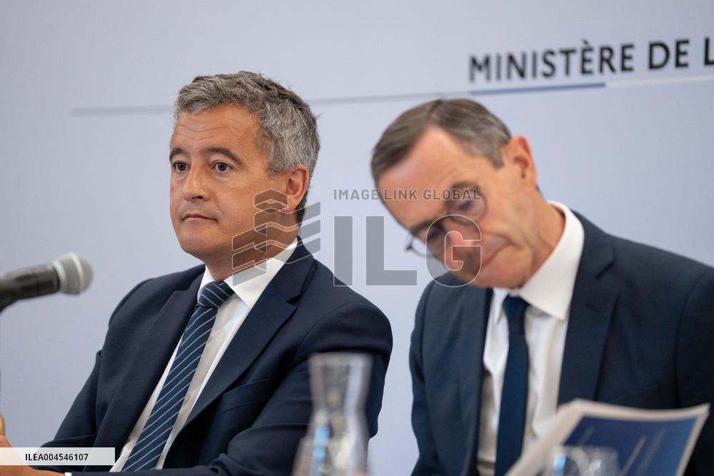 Signing of the agreement between the French government and the Professional Football League (LFP) - Paris AJ