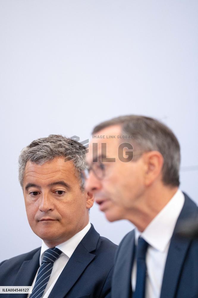 Signing of the agreement between the French government and the Professional Football League (LFP) - Paris AJ