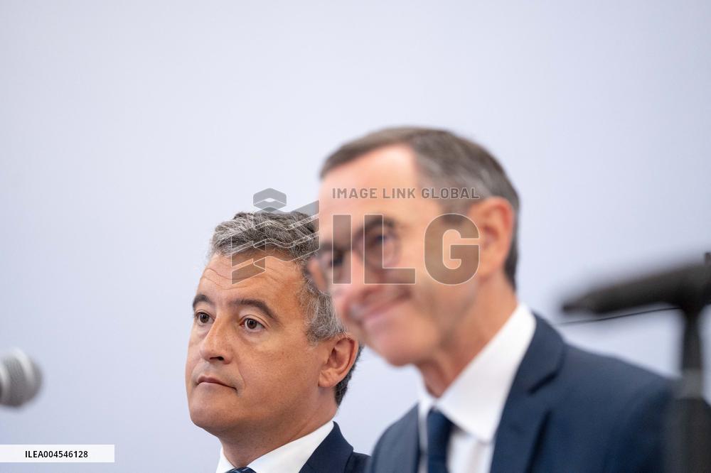 Signing of the agreement between the French government and the Professional Football League (LFP) - Paris AJ