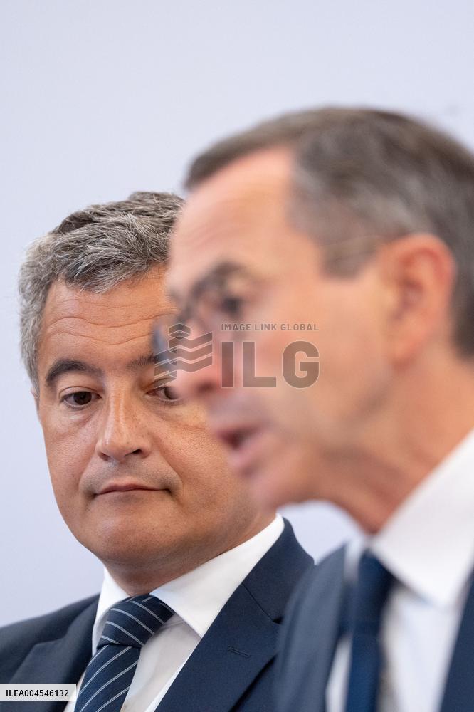 Signing of the agreement between the French government and the Professional Football League (LFP) - Paris AJ