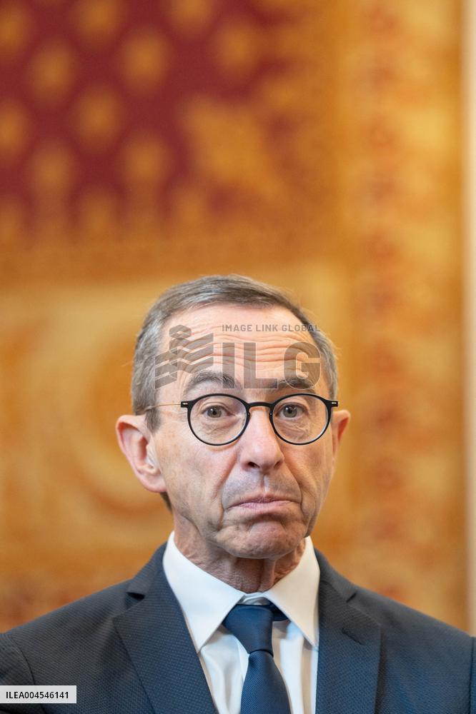 Signing of the agreement between the French government and the Professional Football League (LFP) - Paris AJ