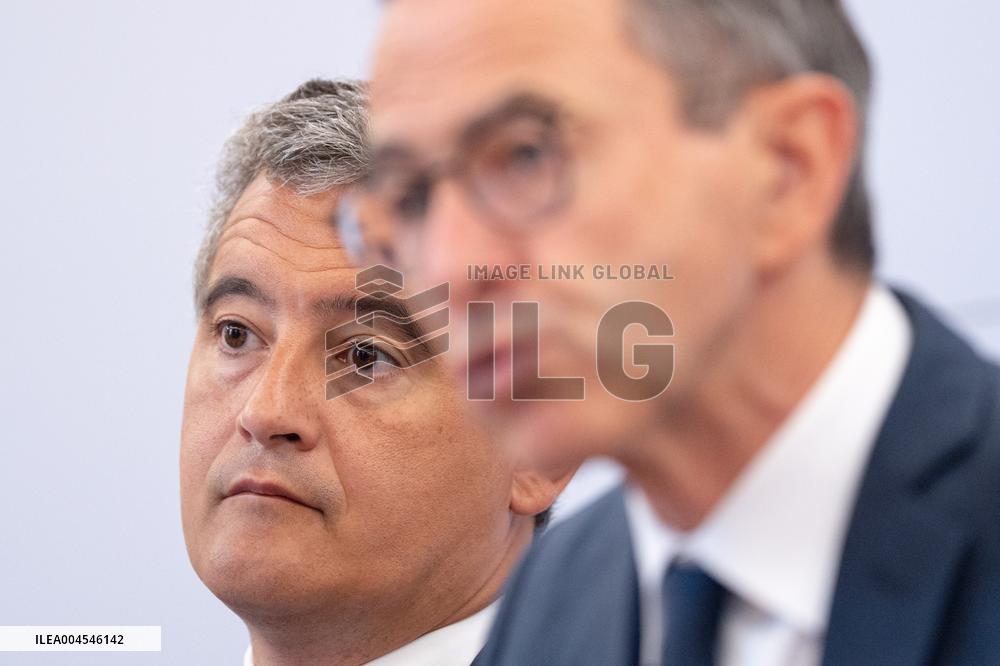 Signing of the agreement between the French government and the Professional Football League (LFP) - Paris AJ
