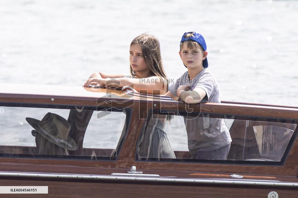 Ivanka Trump And Family Arrive At Their Hotel - Venice