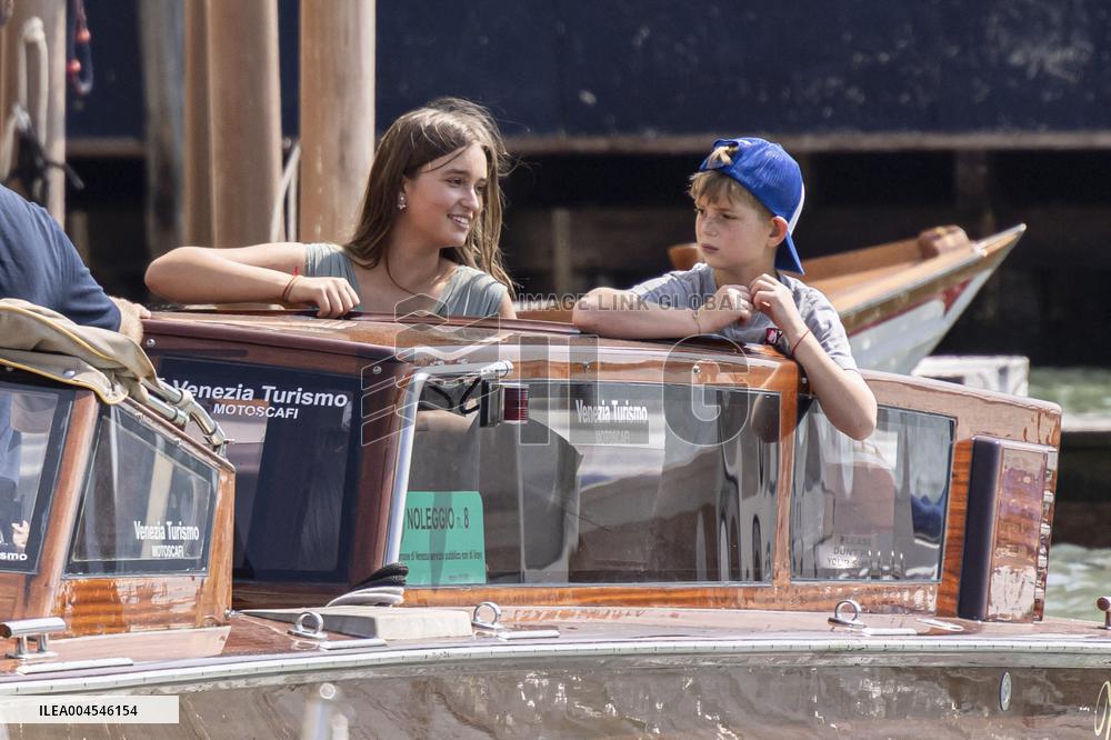 Ivanka Trump And Family Arrive At Their Hotel - Venice