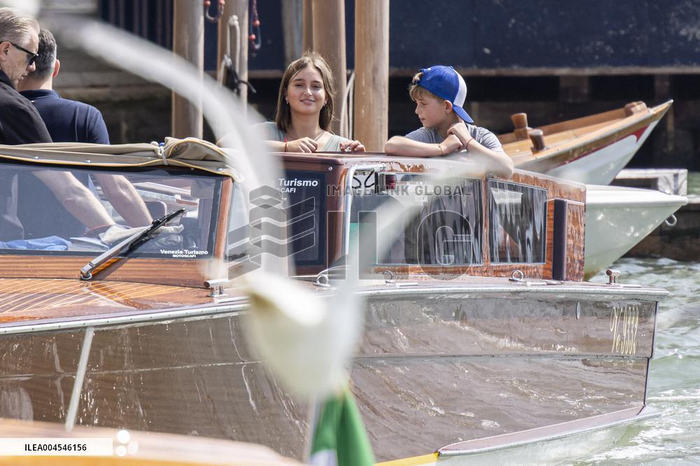 Ivanka Trump And Family Arrive At Their Hotel - Venice