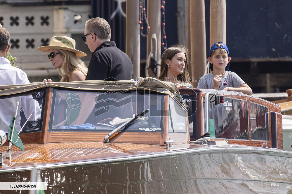 Ivanka Trump And Family Arrive At Their Hotel - Venice