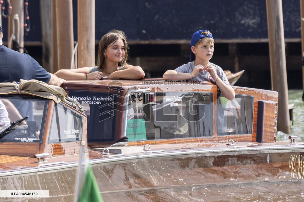 Ivanka Trump And Family Arrive At Their Hotel - Venice