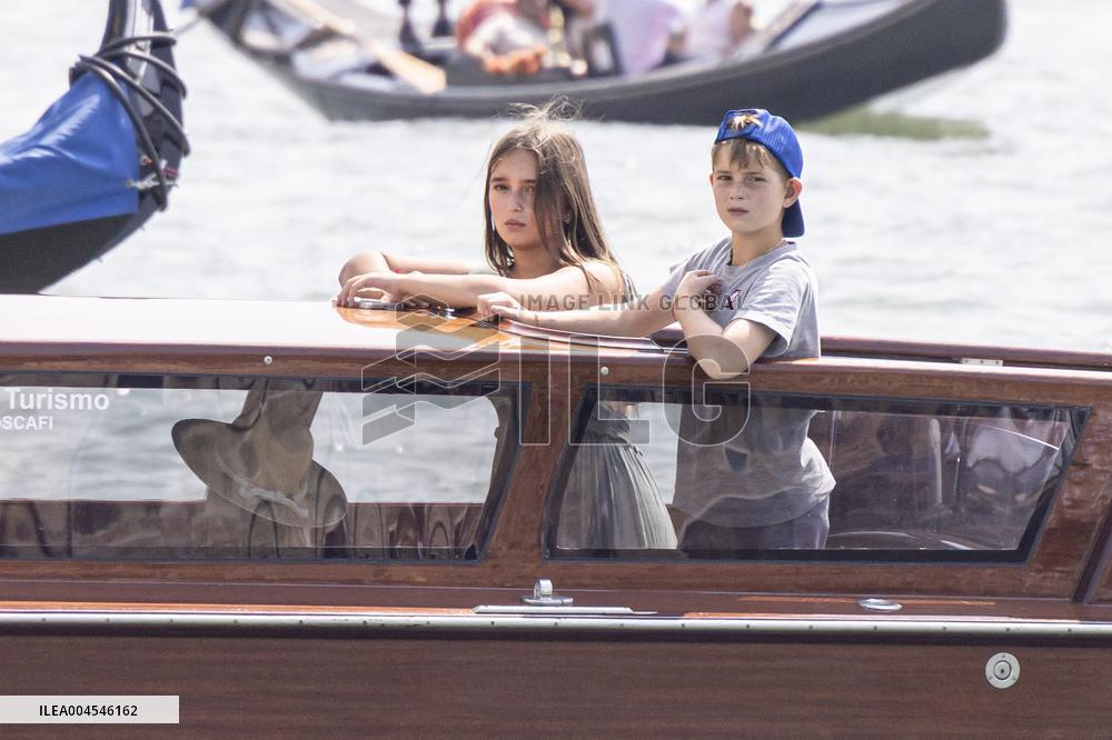 Ivanka Trump And Family Arrive At Their Hotel - Venice