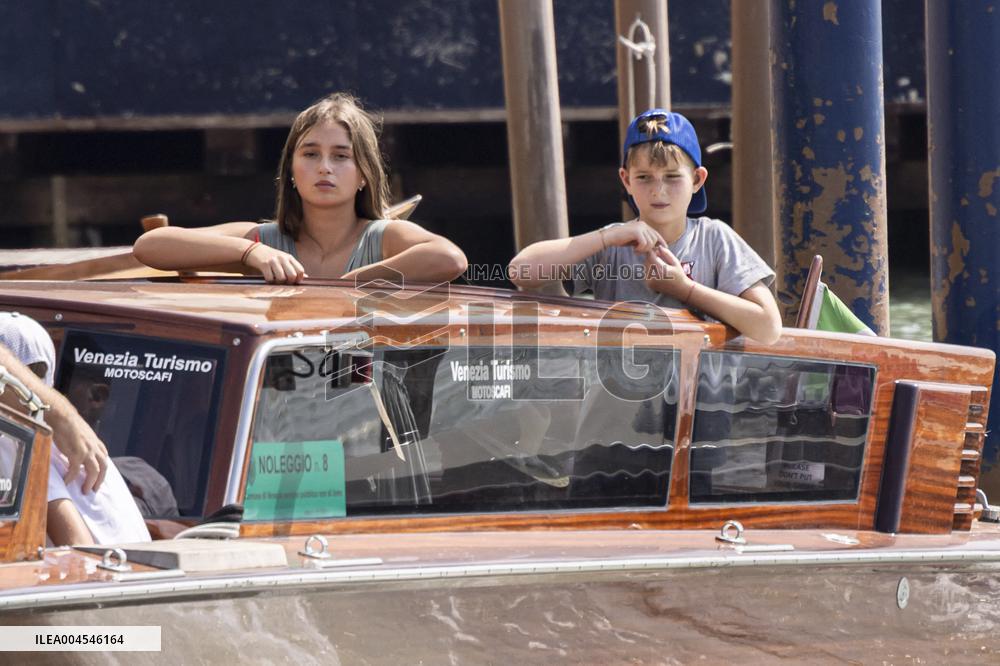 Ivanka Trump And Family Arrive At Their Hotel - Venice