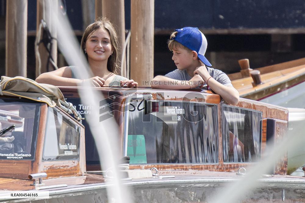 Ivanka Trump And Family Arrive At Their Hotel - Venice
