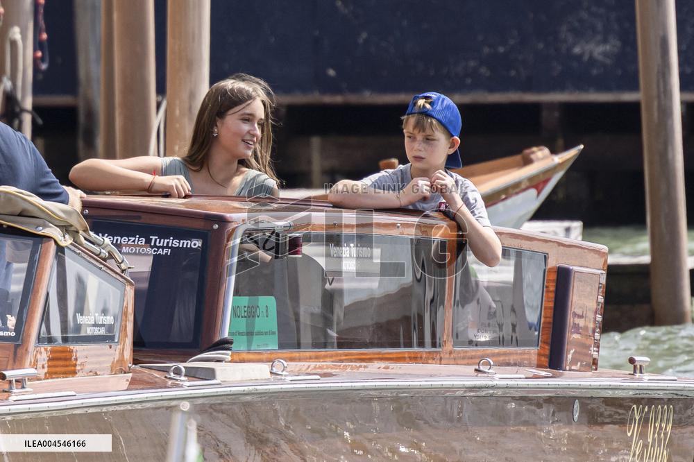 Ivanka Trump And Family Arrive At Their Hotel - Venice