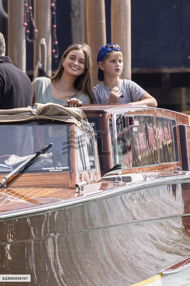 Ivanka Trump And Family Arrive At Their Hotel - Venice