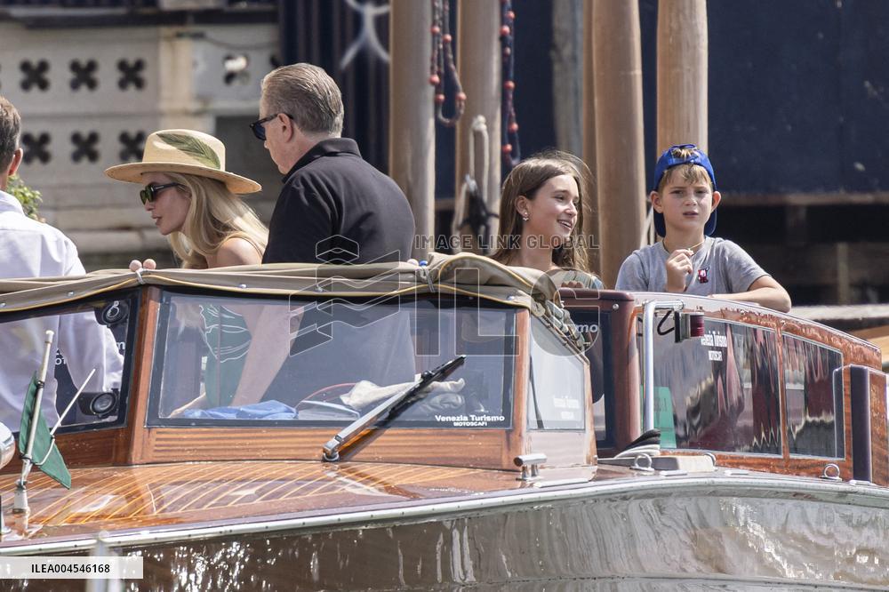 Ivanka Trump And Family Arrive At Their Hotel - Venice