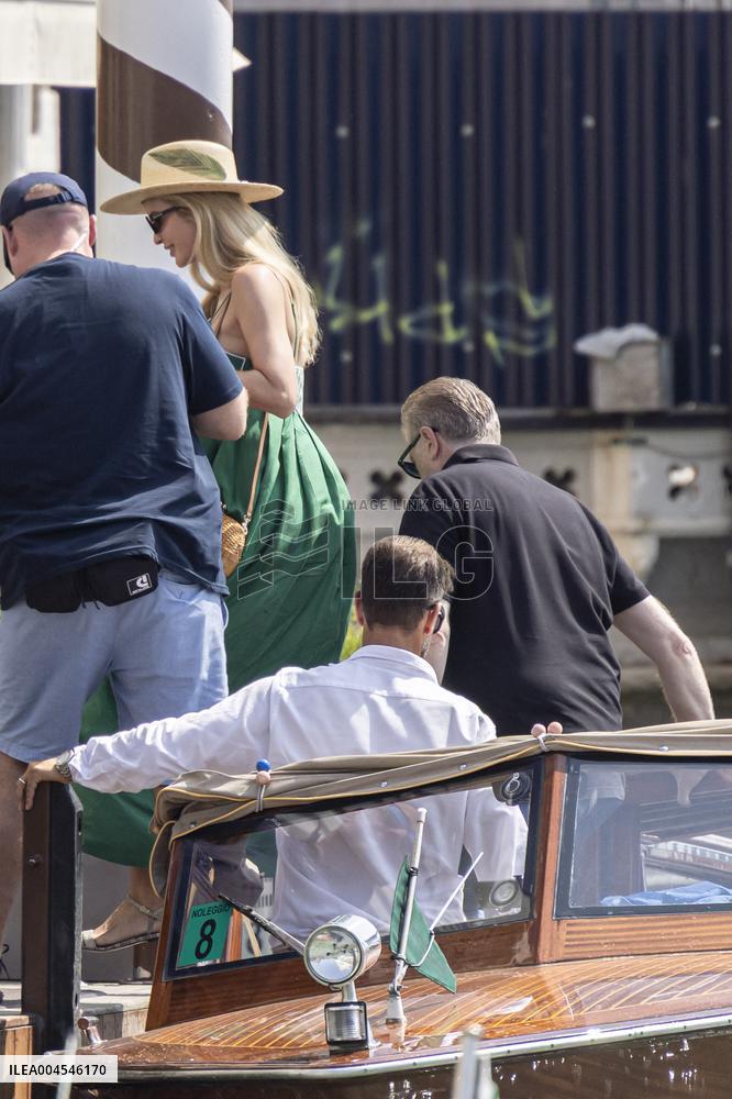 Ivanka Trump And Family Arrive At Their Hotel - Venice