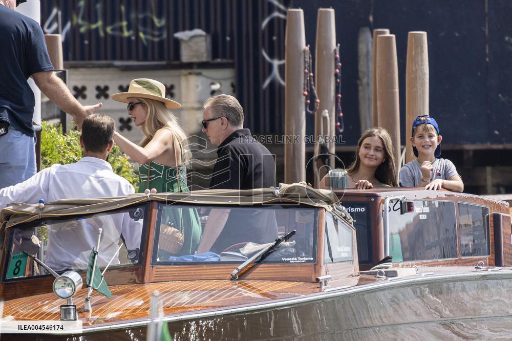 Ivanka Trump And Family Arrive At Their Hotel - Venice