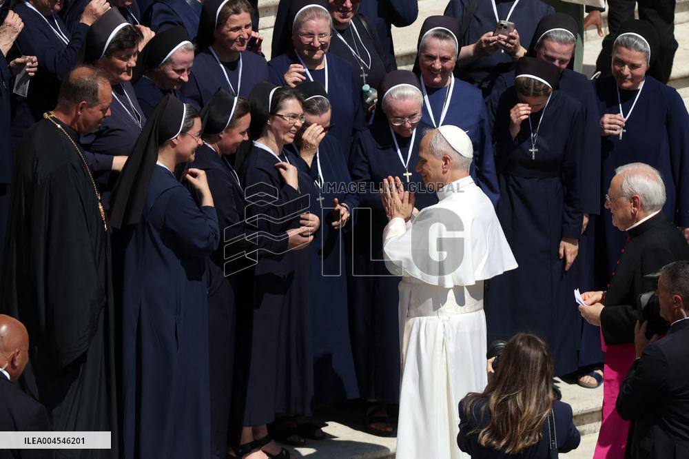 Pope Leo XIV Presides Over the Audience on Wednesday - Vatican