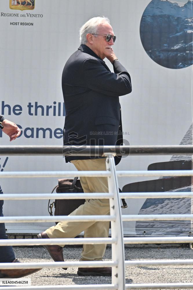 Ted Jorgensen, Jeff Bezos Father At Venice Airport - Italy
