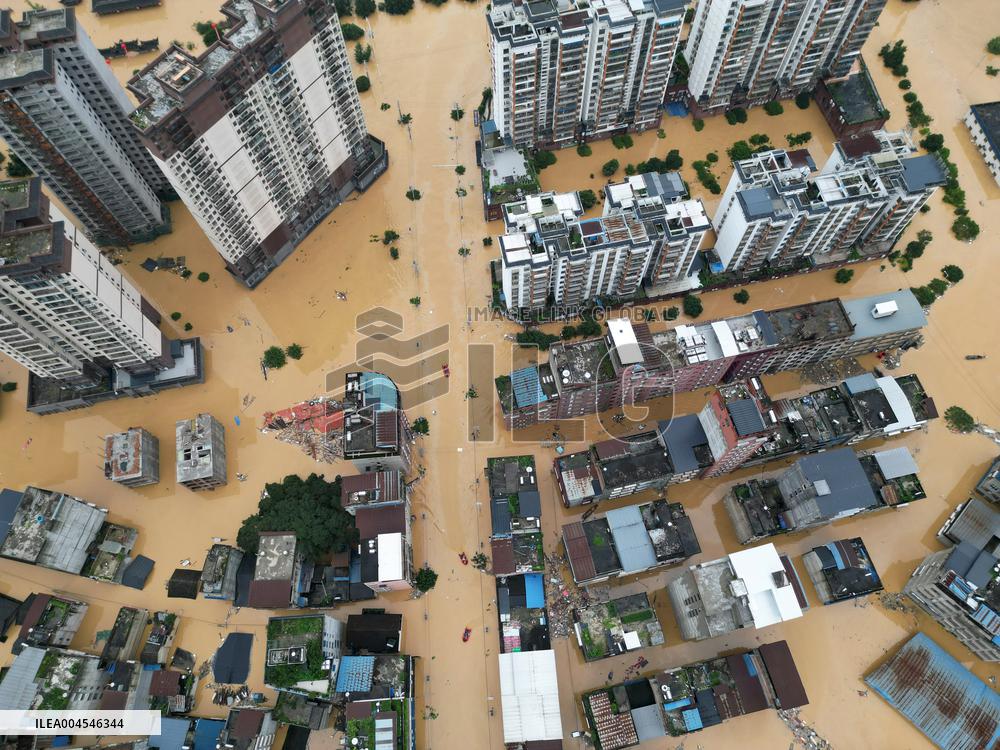 Flood Hit Rongjiang