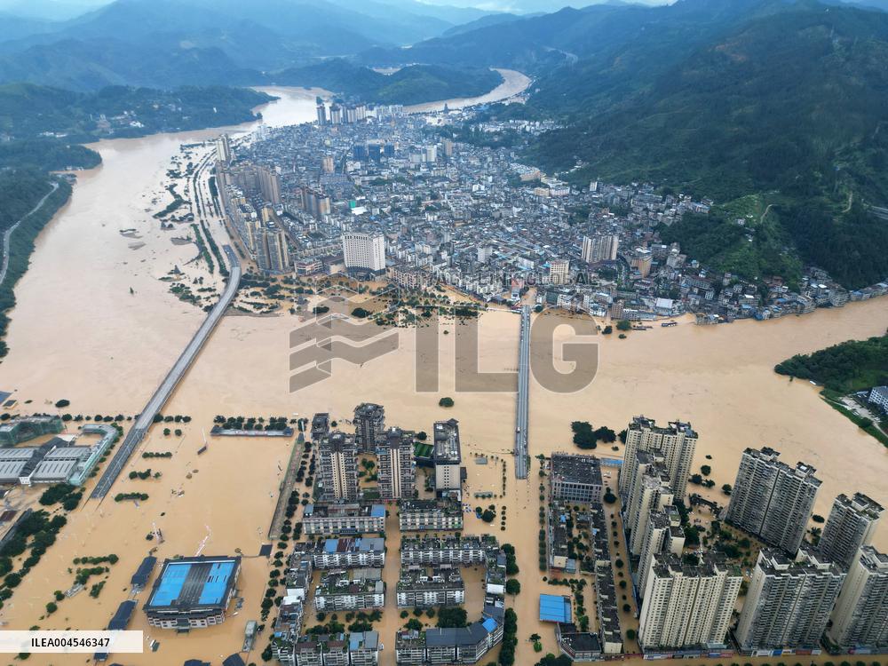 Flood Hit Rongjiang