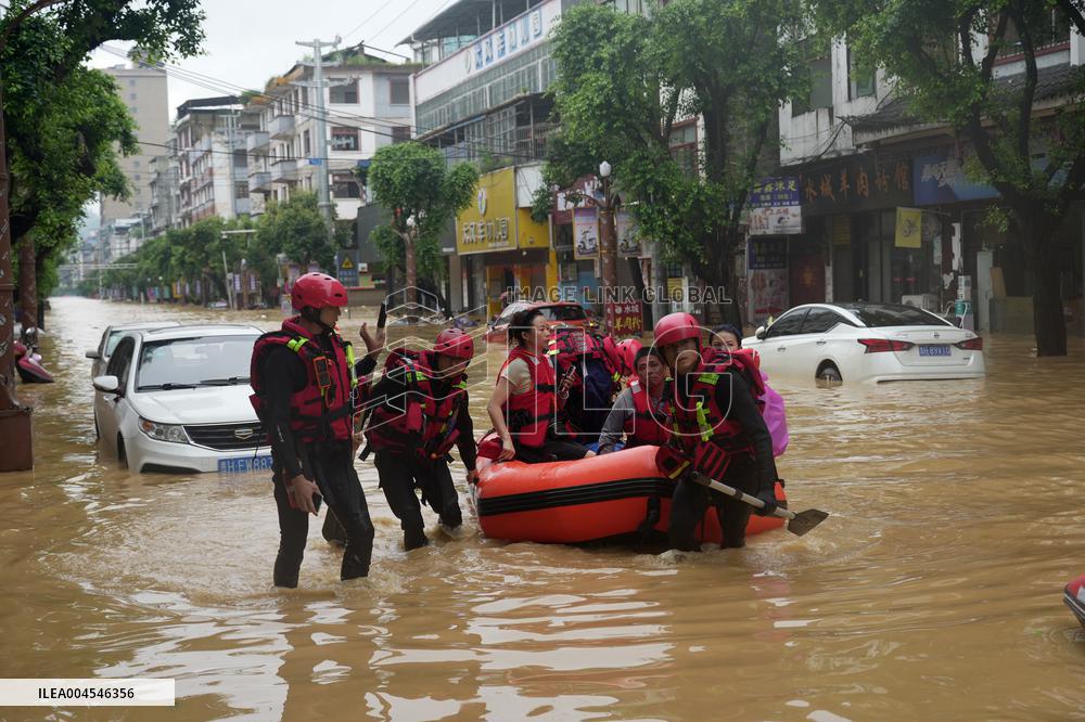Flood Hit Rongjiang