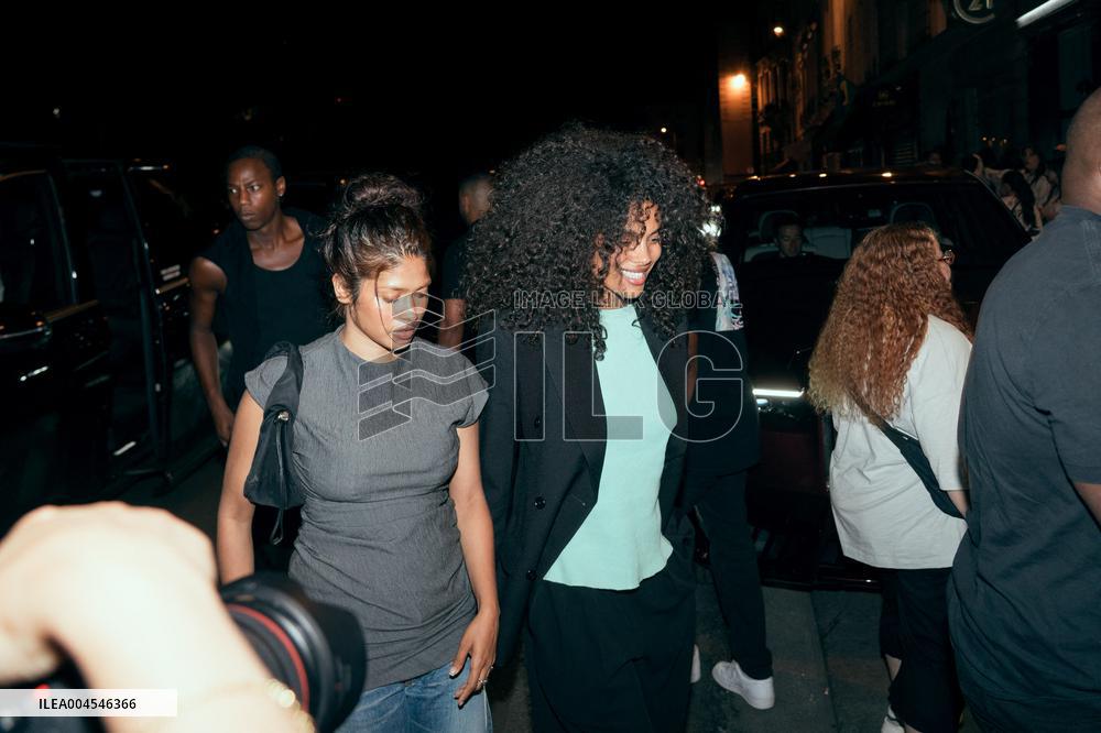 Tina Kunakey At Louis Vuitton After Party - Paris