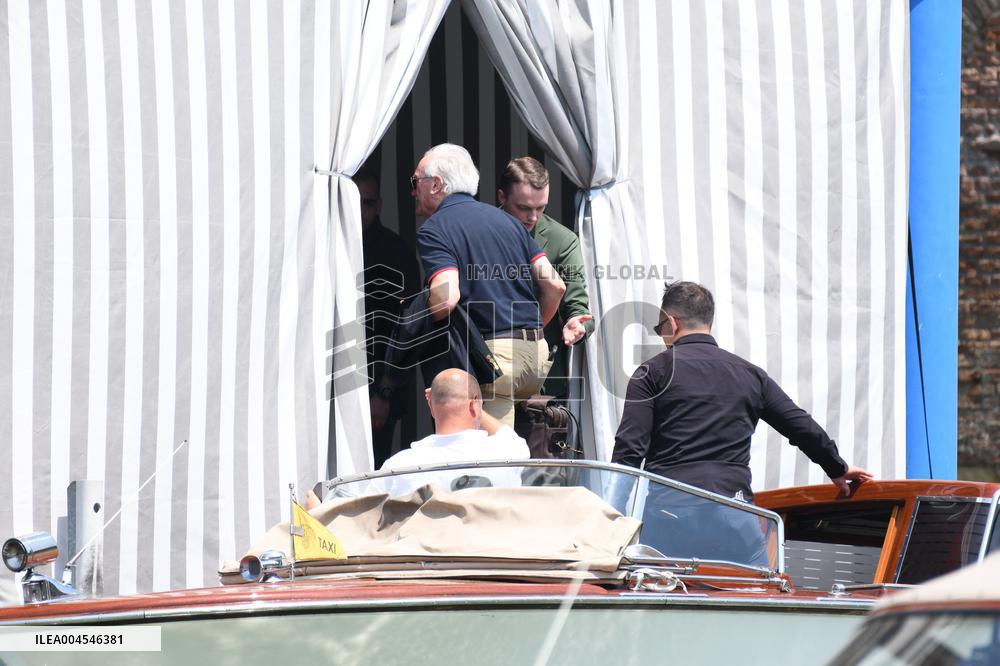 Ted Jorgensen Arrives At Aman Venice Hotel In Venice