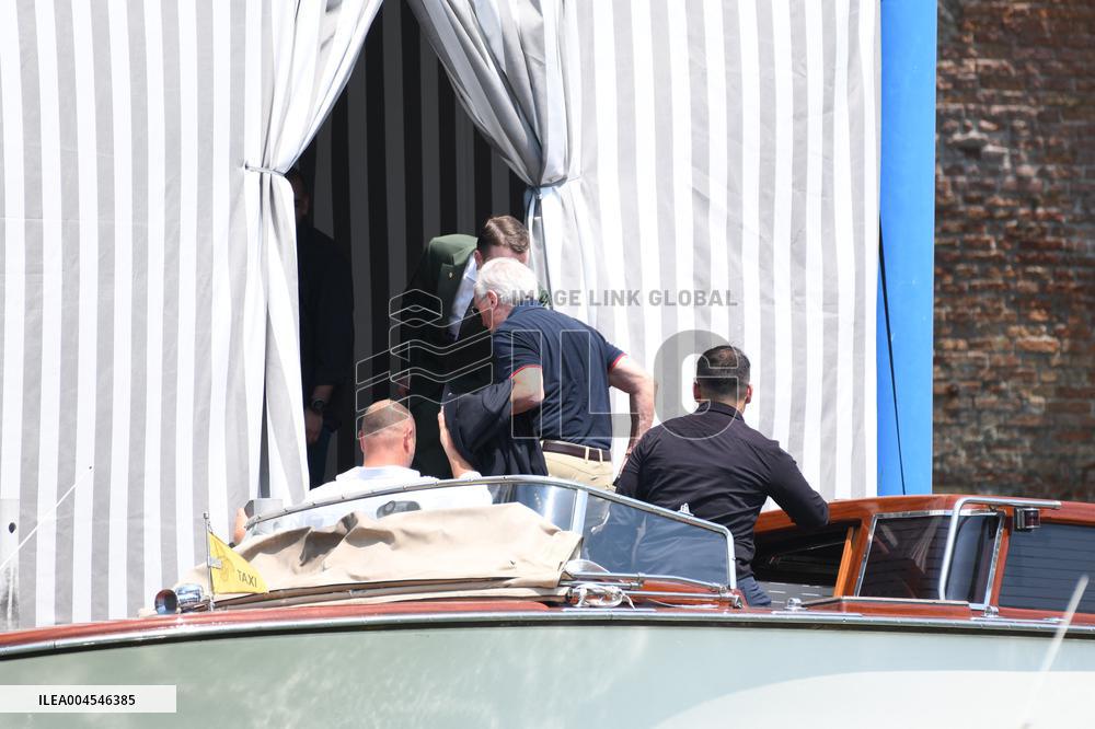 Ted Jorgensen Arrives At Aman Venice Hotel In Venice