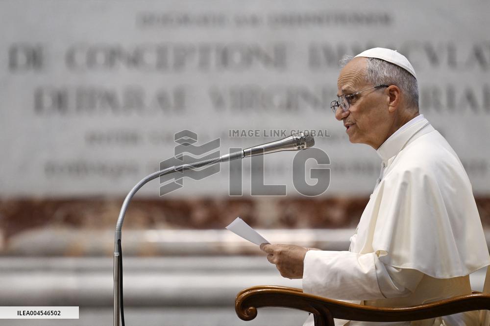 Pope Leo XIV Leads A Meditation For The Jubile of Bishops - Vatican