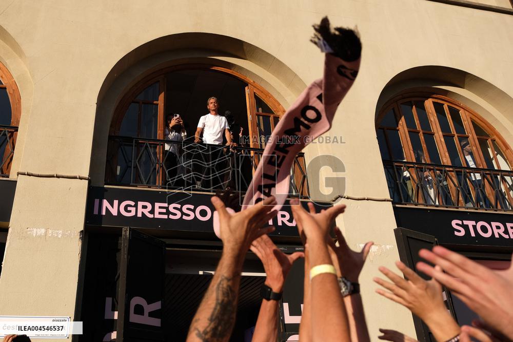 CALCIO - Serie B - Filippo Inzaghi meets the fans of Palermo Calcio