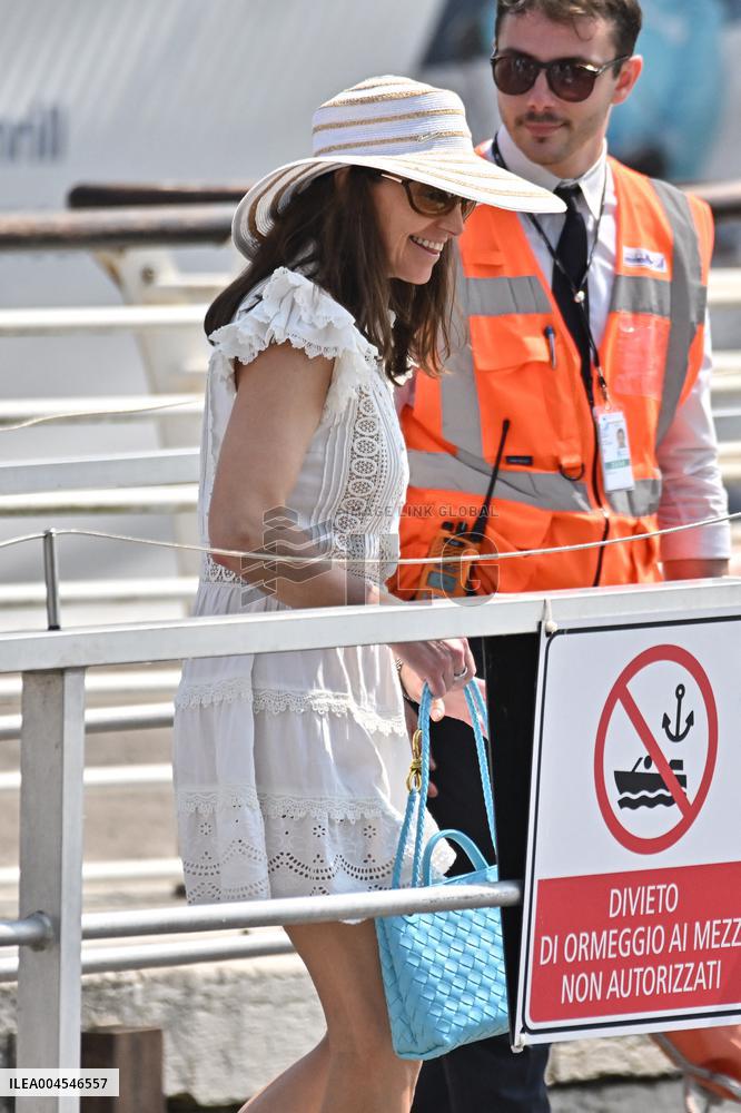 Roberto and Allison Mignone At Venice Airport - Italy