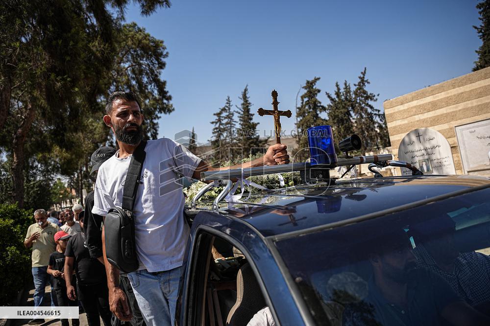 Mar Elias Church Victims Funeral - Damascus