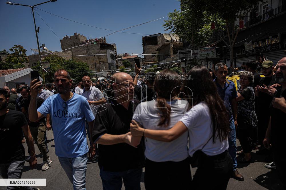 Mar Elias Church Victims Funeral - Damascus