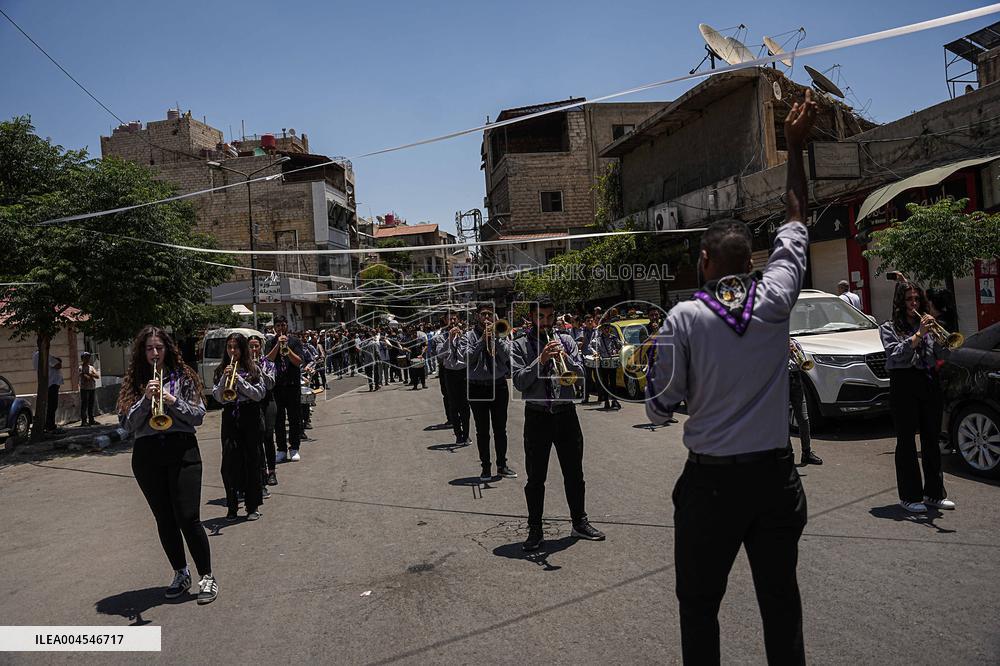 Mar Elias Church Victims Funeral - Damascus
