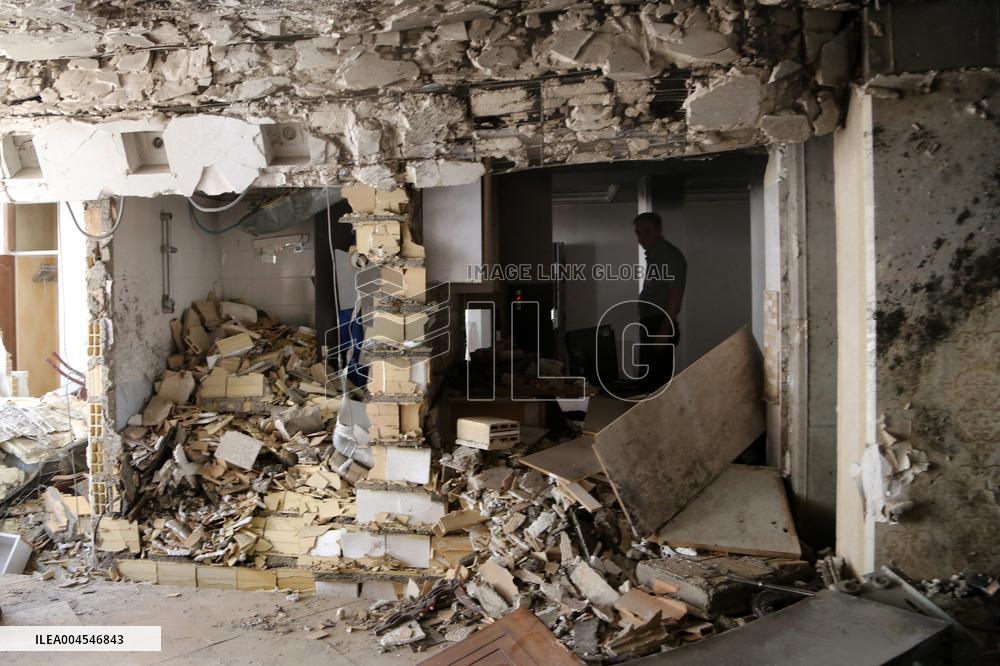 Building Damaged During Israeli Airstrikes - Tehran