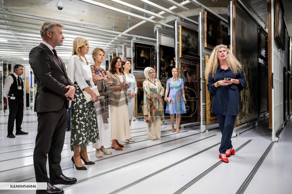 Queen Maxima Meets the Partners of World Leaders - Rotterdam