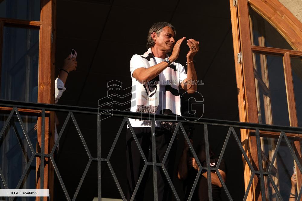 CALCIO - Serie B - Filippo Inzaghi meets the fans of Palermo Calcio