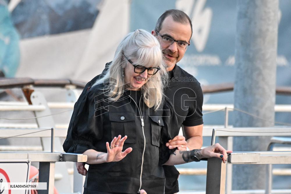 Jeff Wilke And Wife Liesl D Wilke Arriving At Venice Airport