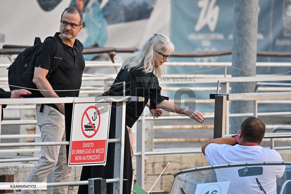 Jeff Wilke And Wife Liesl D Wilke Arriving At Venice Airport