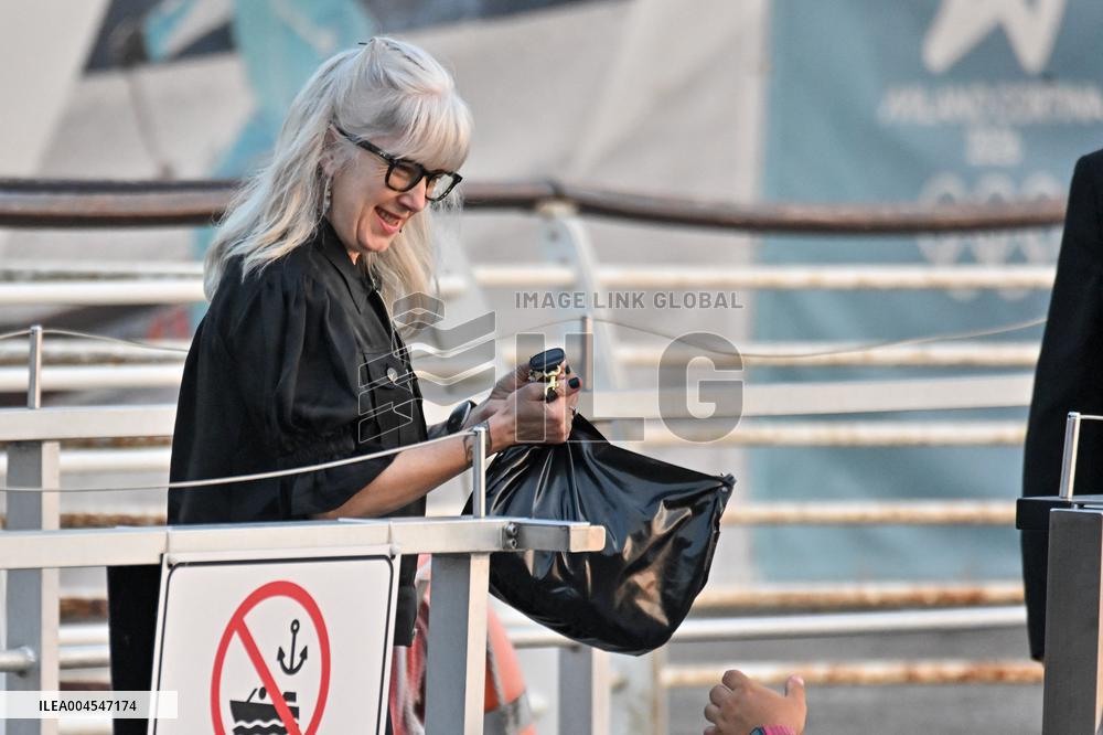 Jeff Wilke And Wife Liesl D Wilke Arriving At Venice Airport