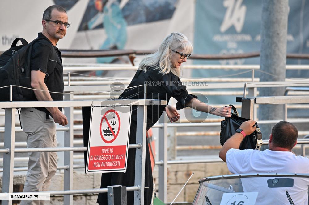Jeff Wilke And Wife Liesl D Wilke Arriving At Venice Airport